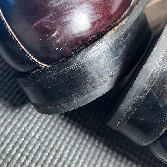 Nettleton Loafers Mens 11.5 Burgundy Red‎ Leather Tassel Slip On Casual Business